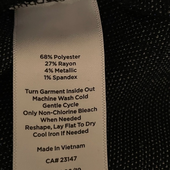 Talbots Navy Green Plaid Top SP - Picture 4 of 5